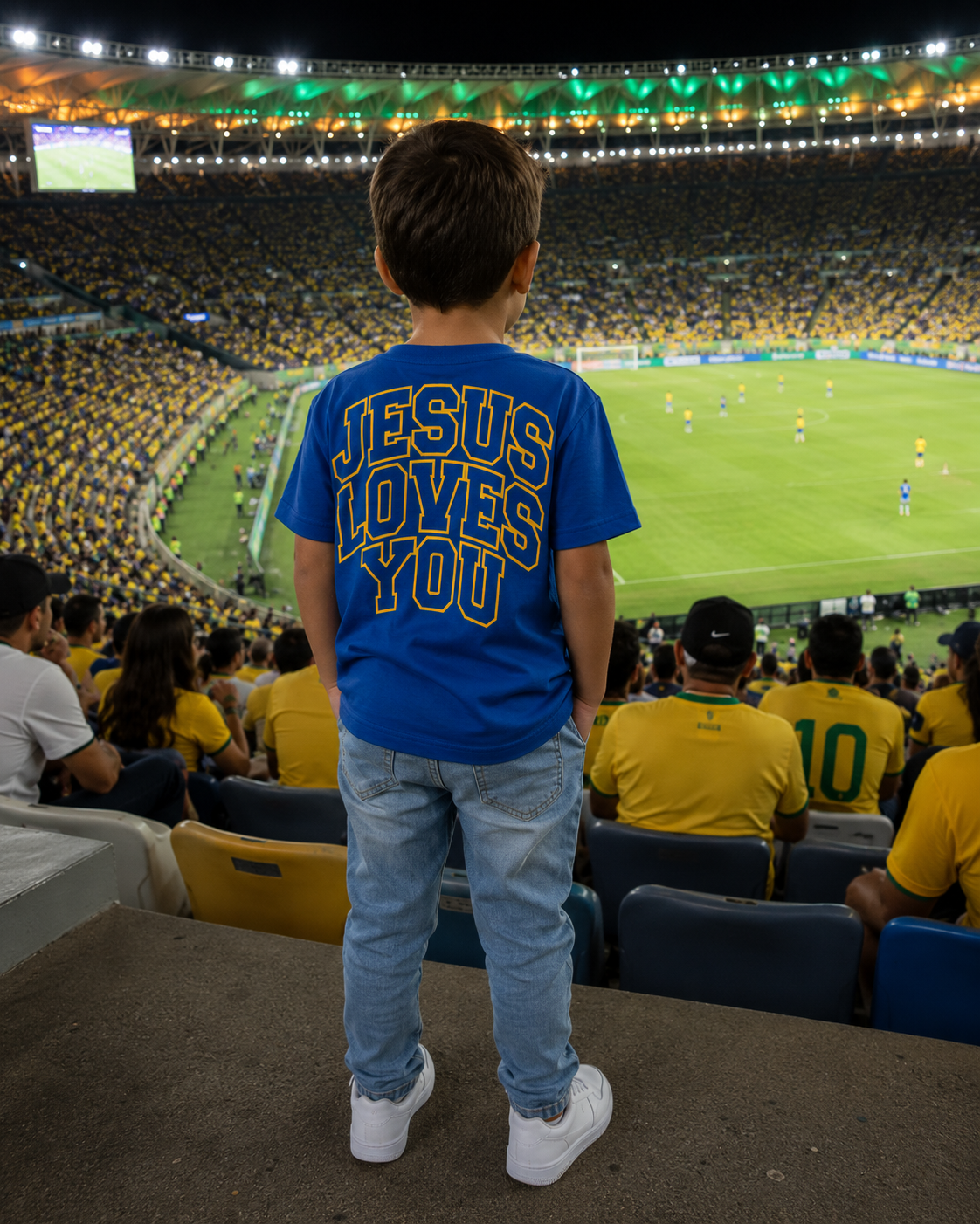 Camiseta Cristã INF - JESUS LOVES YOU