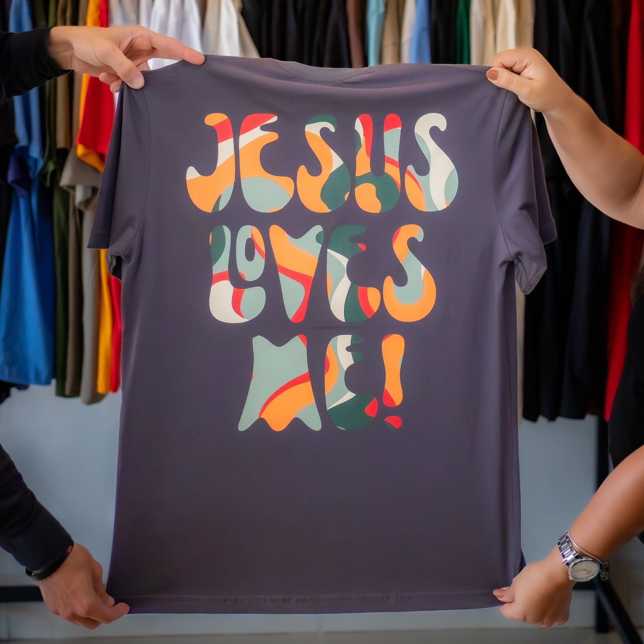 Camiseta Cristã - JESUS LOVES ME